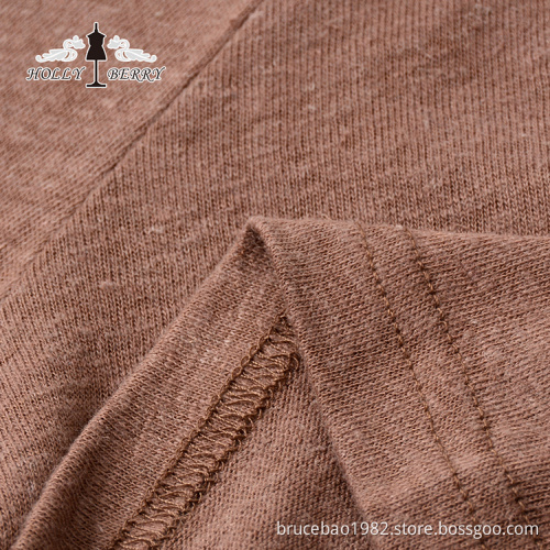T-shirt Women New Stylish Brown Soft Unlined